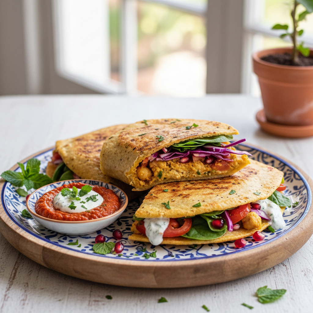 Chickpea Crunch Wraps