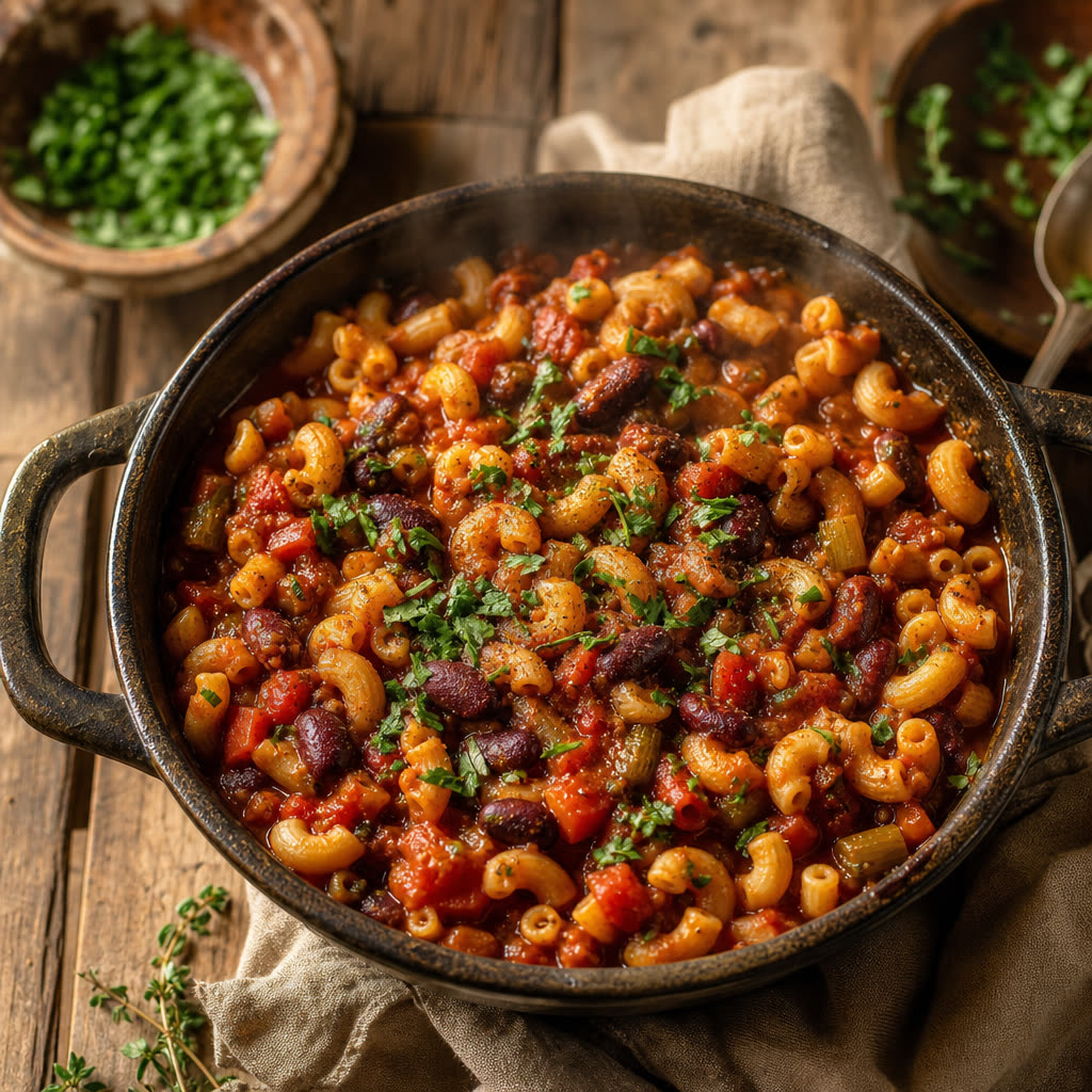 Easy Instant Pot Vegetarian Chili Mac
