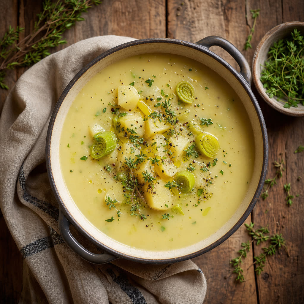 Instant Pot Vegan Potato Leek Soup
