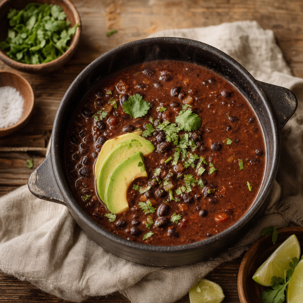 Smoky Chipotle Black Bean Soup