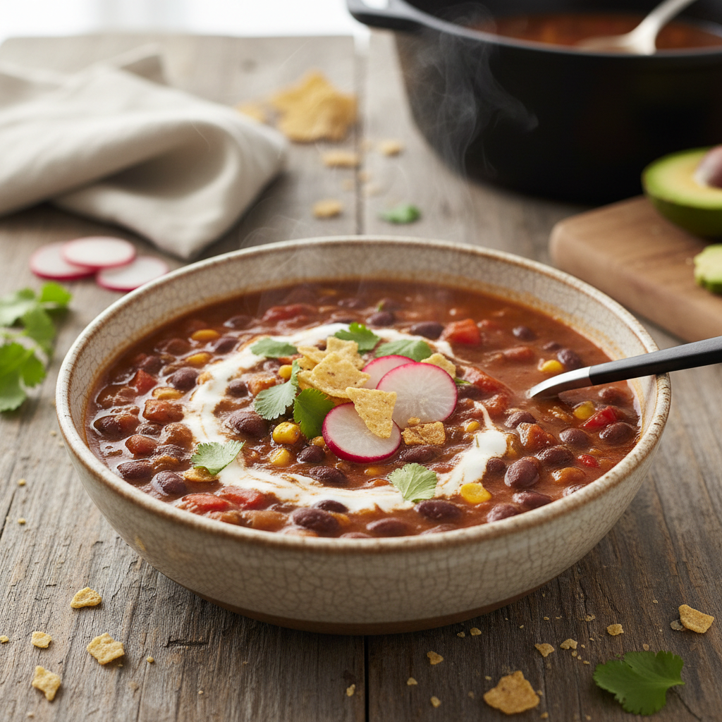 Smoky Chipotle Black Bean Soup