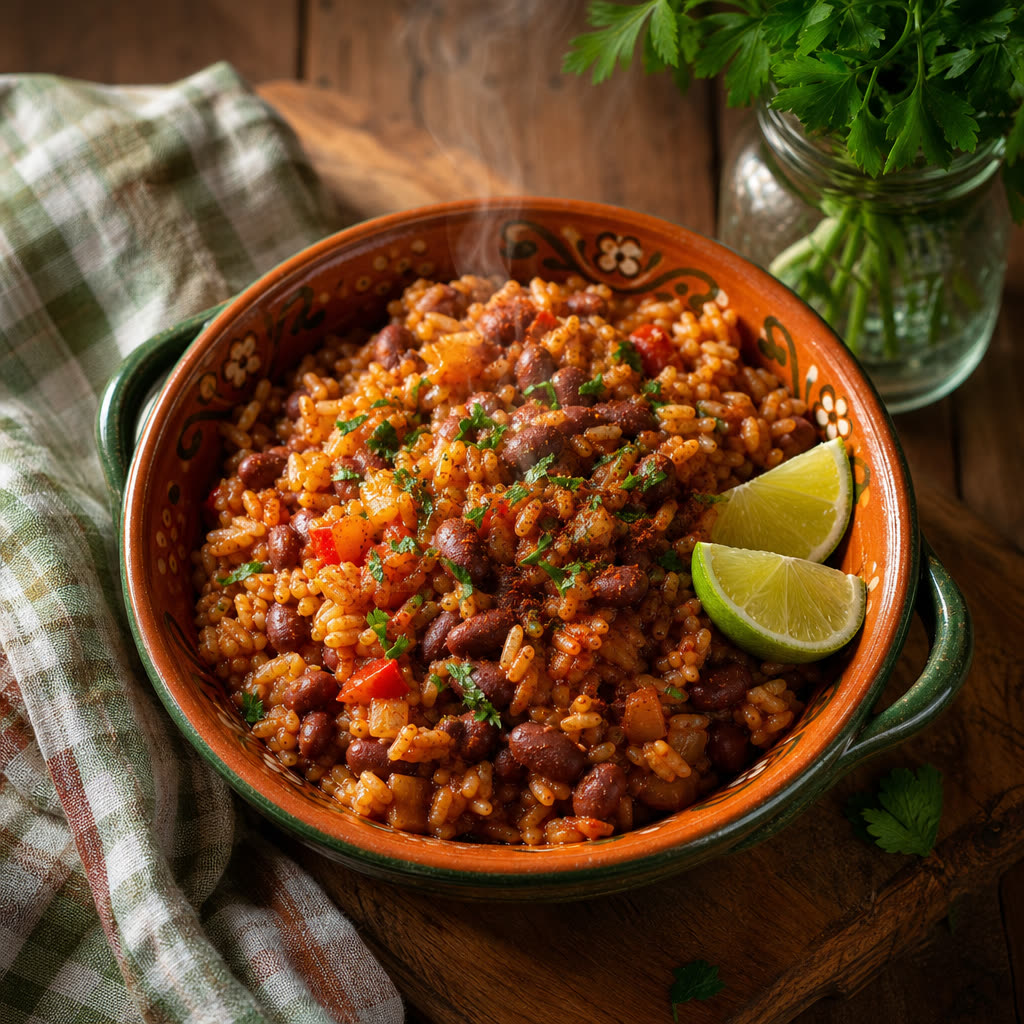 Spanish-Style Smoky Rice and Beans