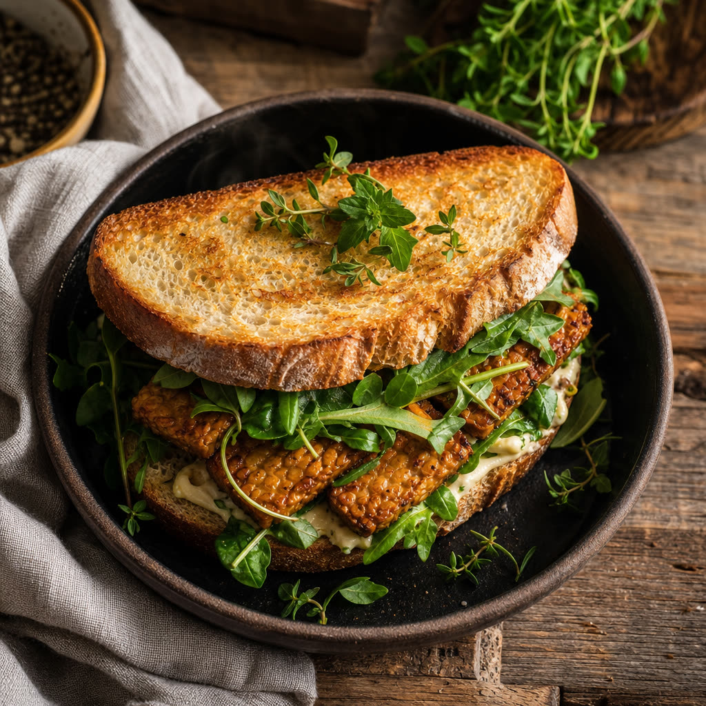 The Best 10-Minute Vegan Tempeh Sandwich Recipe