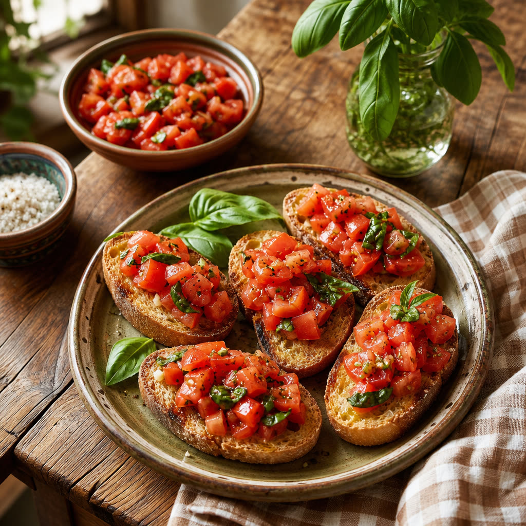 Tomato bruschetta recipe